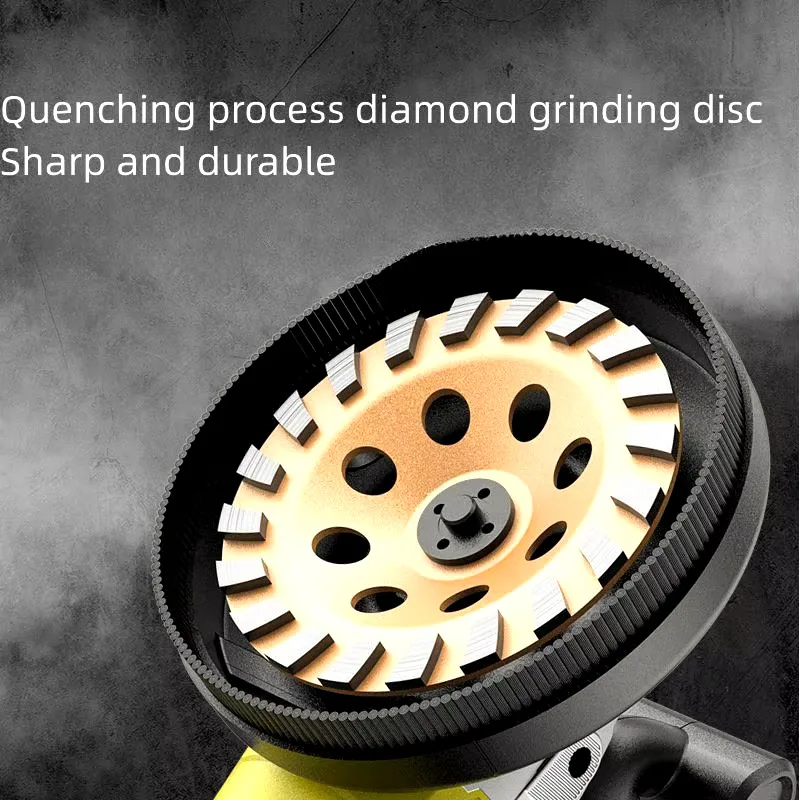 3800W Multifunctional Ground Concrete Grinding Machine Wall Cement Rough Grinding Machine Dust-free Angle Self Suction Tool