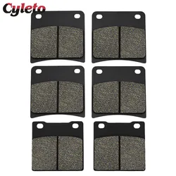 Cyleto Motorcycle Front Rear Brake Pads for Suzuki GSX400 GK74A 88-90 GSX600F GSX 600 F Katana 1988-1997 GSX750F GSX 750 F 89-97