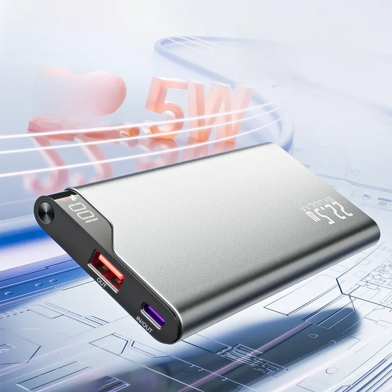 KUULAA 22.5W Power Bank 10000mAh Przenośna Ładowarka PowerBank Szybkie Ładowanie Zewnętrzna Bateria Do iPhone 17 16 14 Xiaomi power bank — zdjęcie 2
