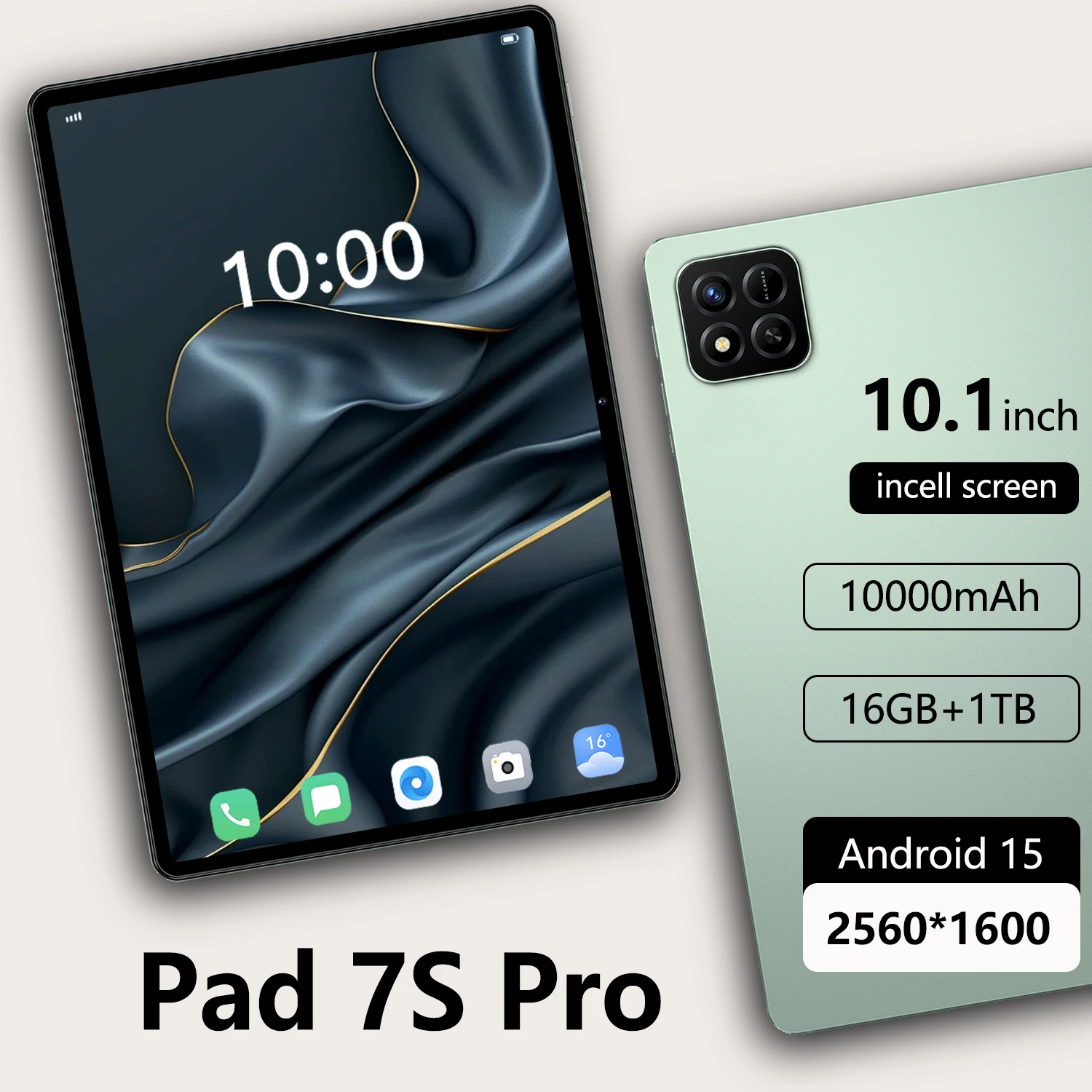 

2025 New Tab Pad 7S Pro Original Global Version Tablet 10.1inch HD Android15 10000mAh 5G Dual SIM WiFi GPS Tablets OTG