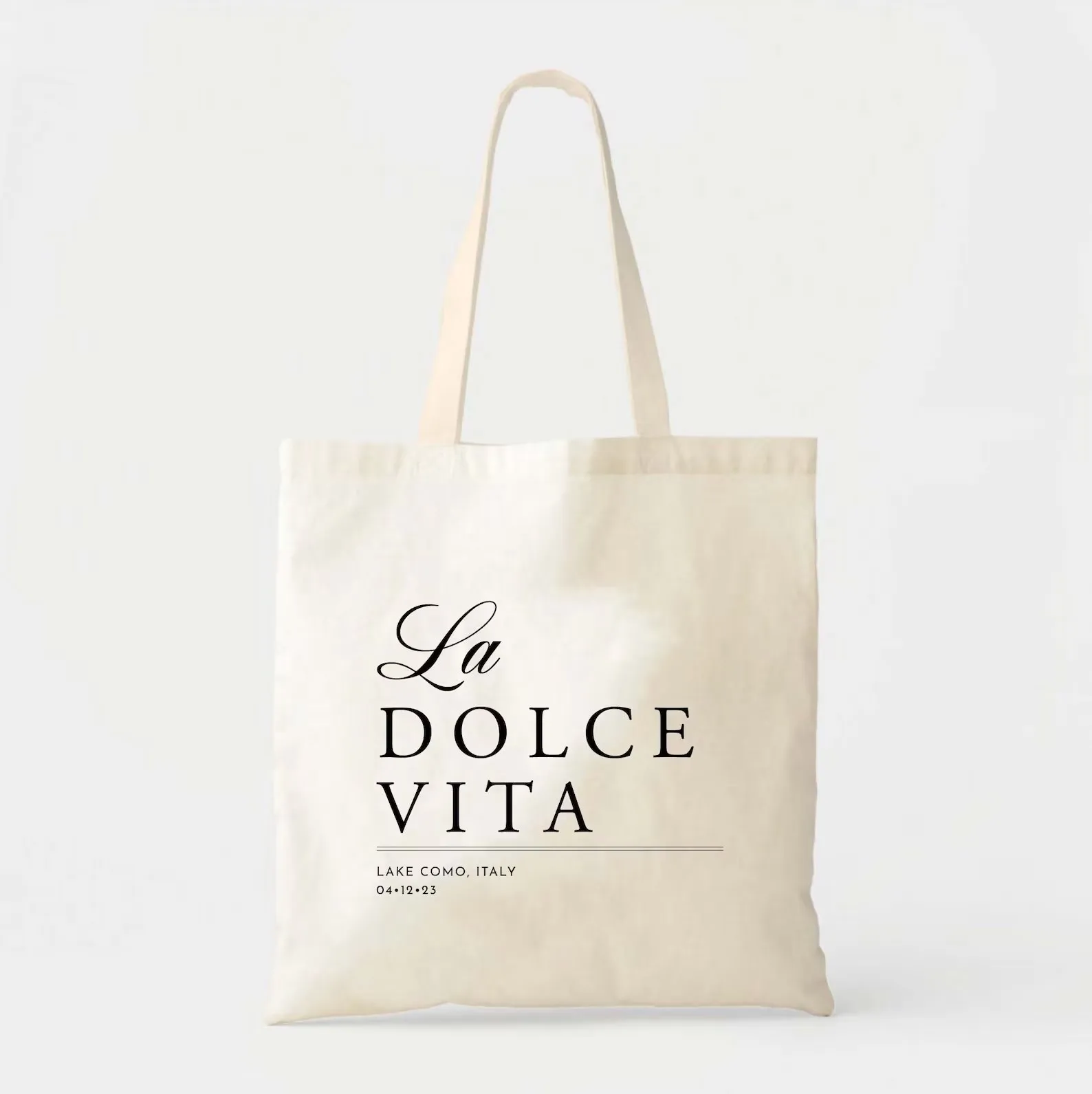 La Dolce Vita Italy Tote Bag - Custom Totes - Destination Wedding Welcome Tote - Italian Wedding - Europe Vacation Tote - Italy