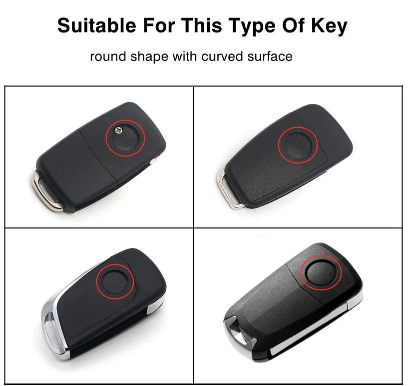 QSUPOKEY 14mm Car Remote Key Metal Logo Stickers Decal For Seat Leon Arona Altea Ateca Toledo Exeo Alhambra Accessories