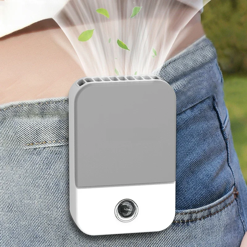 Taillen ventilator tragbare Outdoor Mini hängende Hals ventilator 3 Gang starker Wind Blade less Taille Hals ventilator Luftkühler USB-Lüfter 2000mah