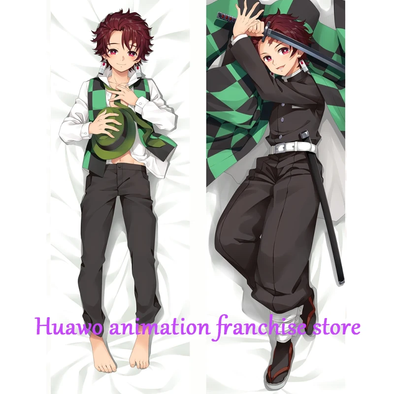 

Anime Dakimakura Pillow Tanjiro Kamado 2-Side Print Pillowcase Hugging Body Cushion Cover Otaku Waifuristmas Decoration 2023