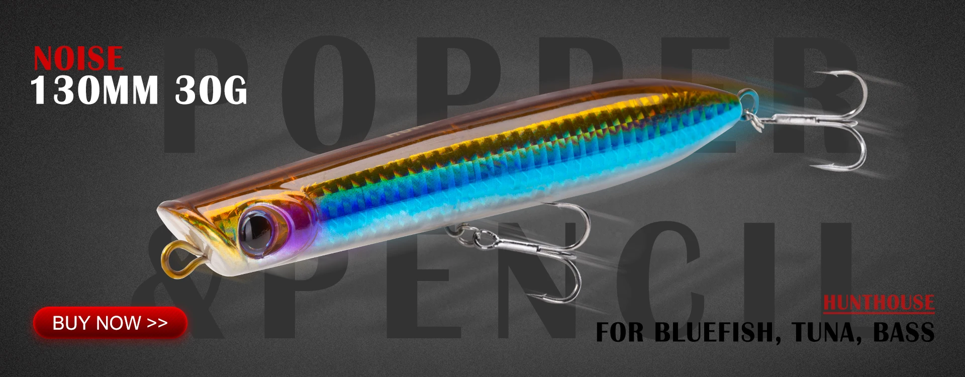 Hunthouse 3-teiliger Swimbait Armajoi Pencil Minnow Angelköder, flacher Flash, schwimmend, 140 mm, 22/25 g, Hartköder, Oberflächenköder – Detail 3