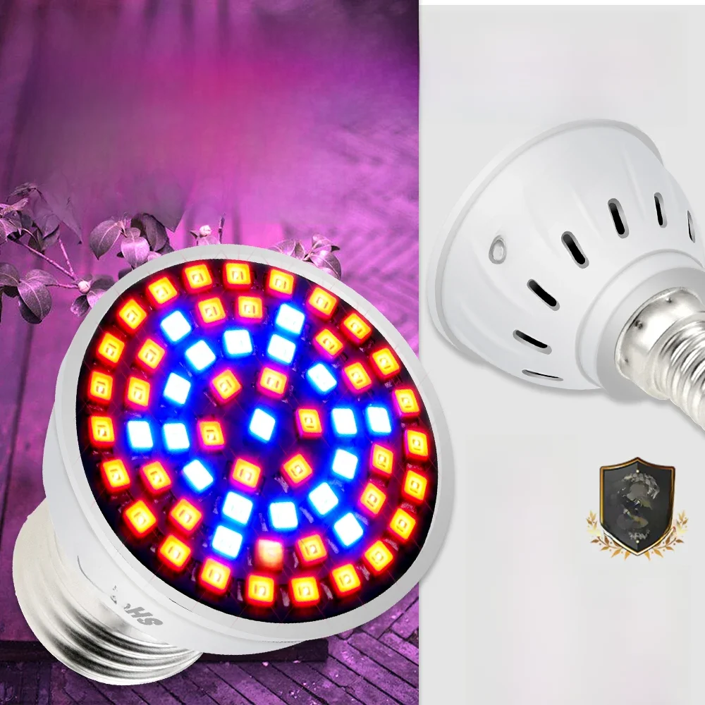 220V LED Grow Light Full Spectrum Phytolamp For Plant Flower Seedling Indoor Hydroponics Cultivation Light E27 E14 B22 GU10 MR16