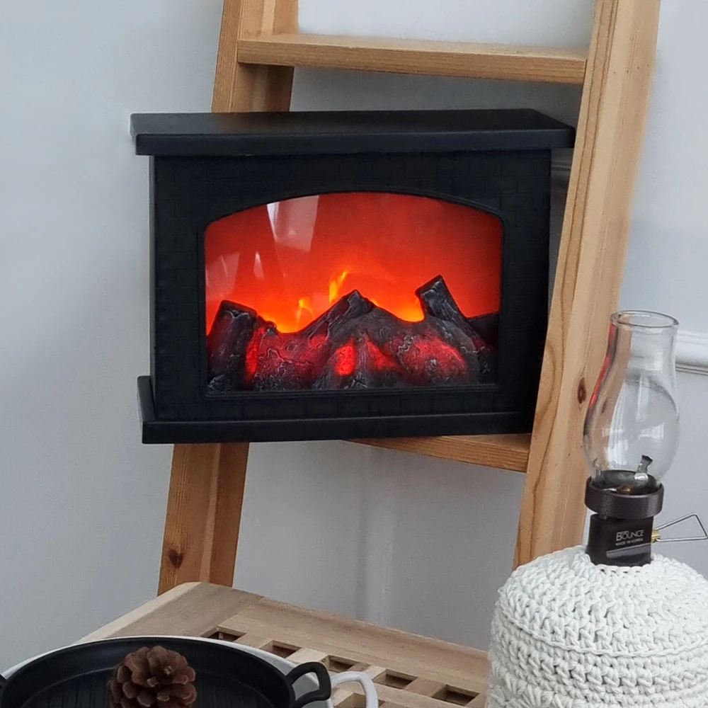 LED 벽난로 무드등  fireplace mood light 캠핑 랜턴 벽난로 선셋 조명 감성소품 홈 인테리어 장식 소품 모닥불 화로 불타는 모닥불 난로