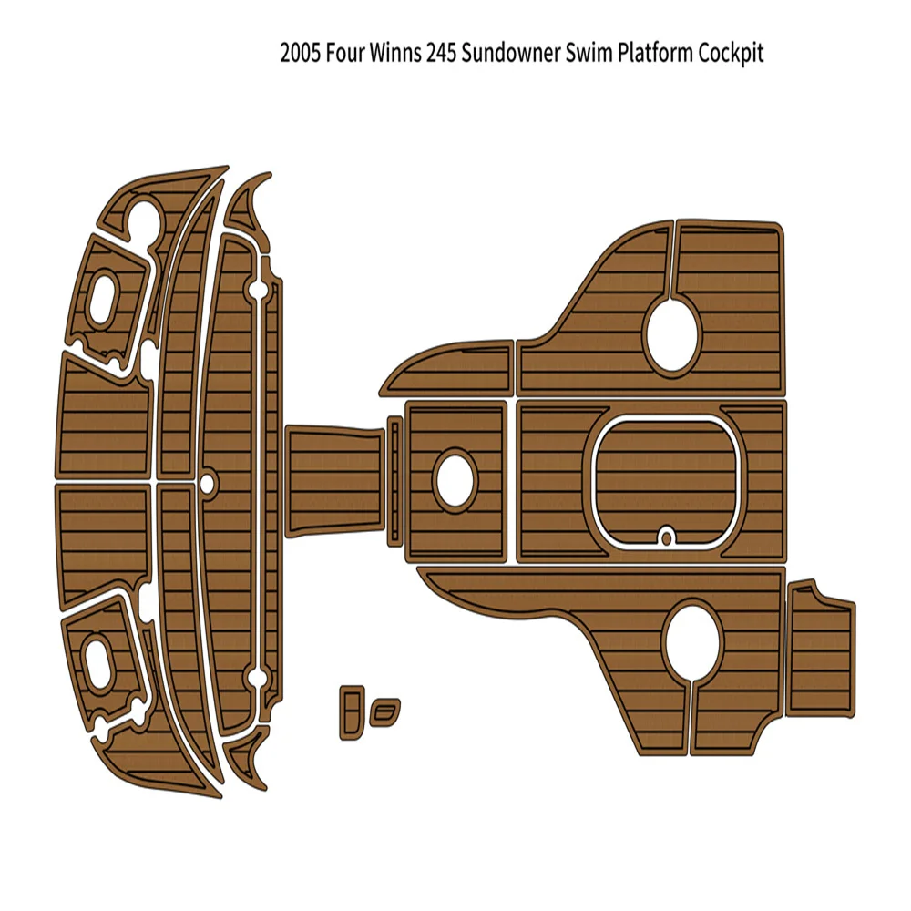 

2005 Four Winns 245 Sundowner Платформа для плавания Кокбина EVA Морской пол SeaDeck eva Лодочный пол Клейкая подложка Морской коврик