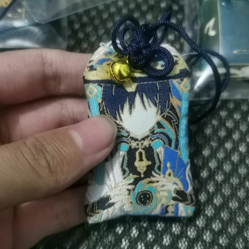 Jeu Impact Scaramouche Wanderer broderie créative prier Fortune Omamori pendentif bonne chance amulette Kimono prier porte-clés cadeau