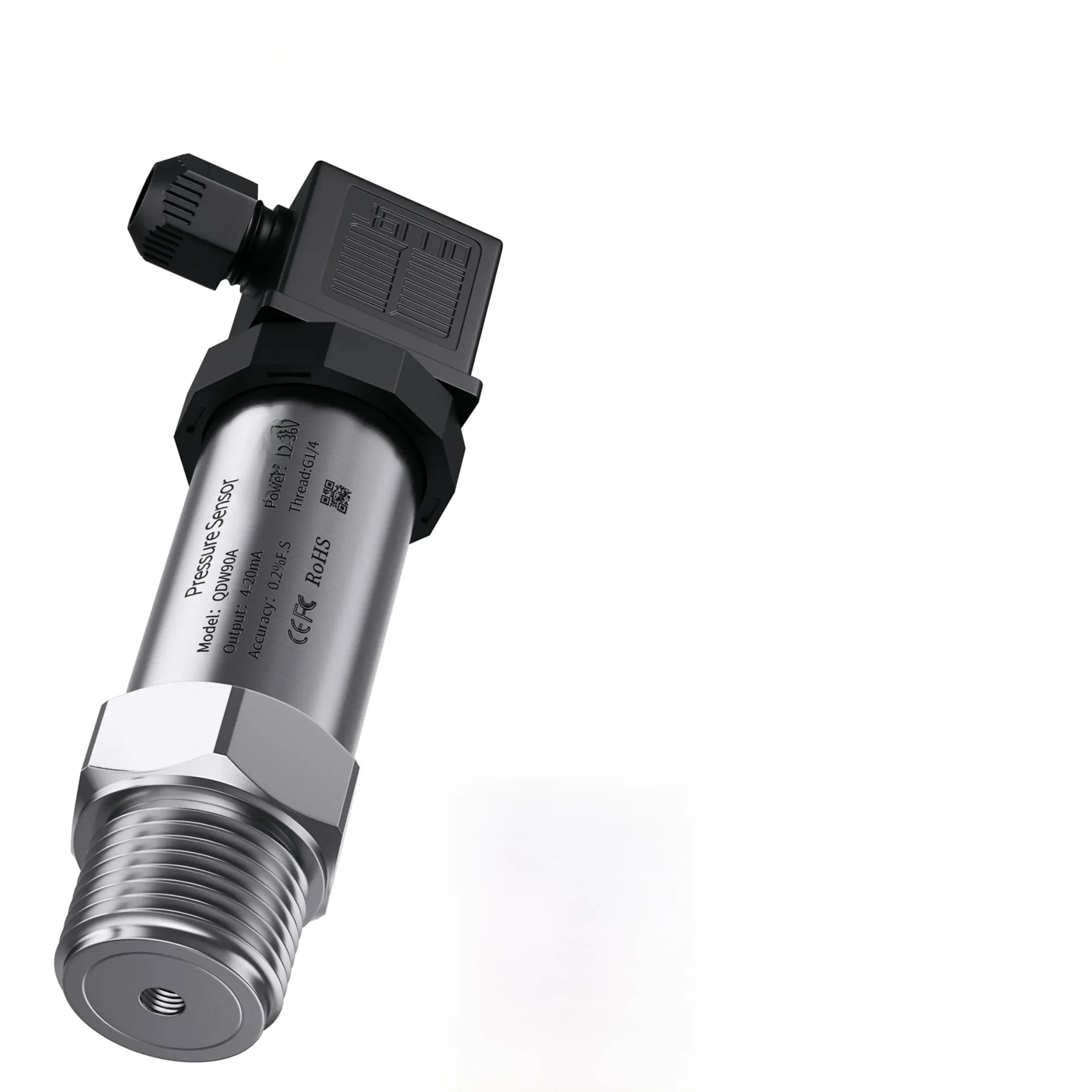 G1/2 "4-20mA Druksensor 0-10V 1bar/10bar/100bar olie water gas 100psi/10Kpa/50mbar RS485 druktransmitter - afbeelding 2