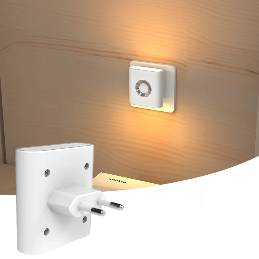 Corps humain Induction LED veilleuse prise ue applique blanc chaud AC220-240V pour chambre couloir salle de bain escaliers éclairage