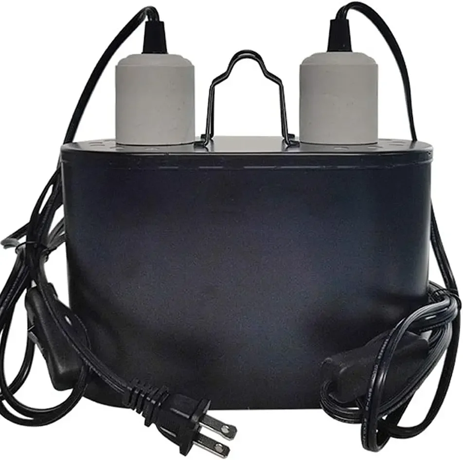 Dual Reptile Leuchte, Dual Deep Heat Lampen UVB Leuchte für Reptilien Dome Heat Lighting Lampe Combo