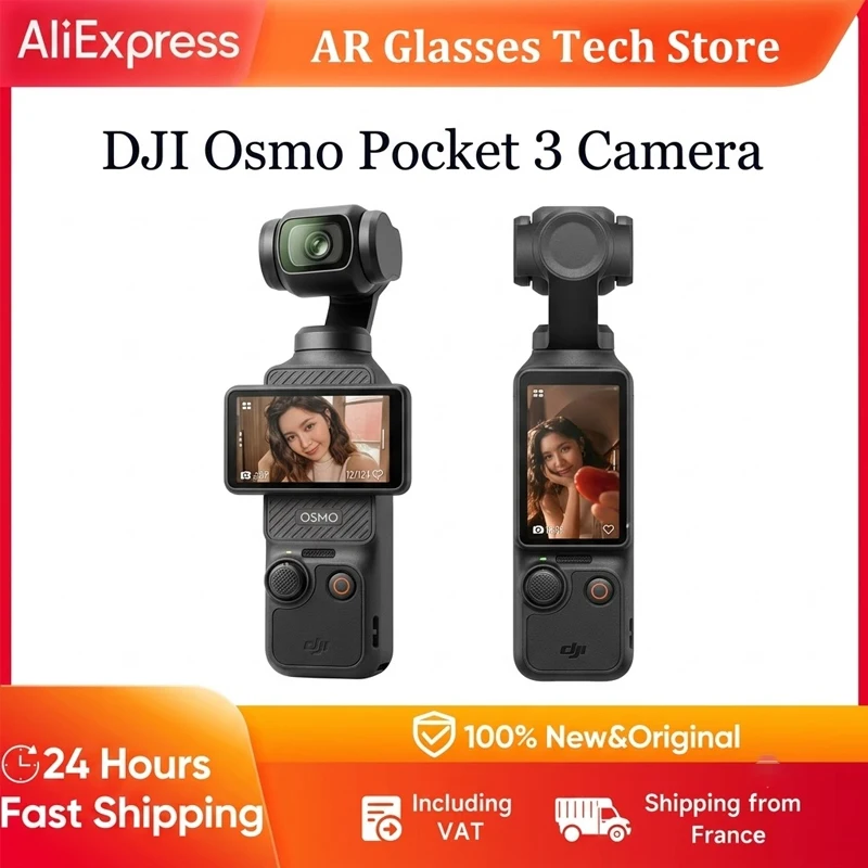 Caméra numérique DJI Osmo Pocket 3 pour Vlog, capteur CMOS 1'', vidéo 4K/120fps, neuve, non activée, stabilisation 3 axes, suivi rapide MAP visage/objet, écran rotatif 2 pouces, petite caméra
