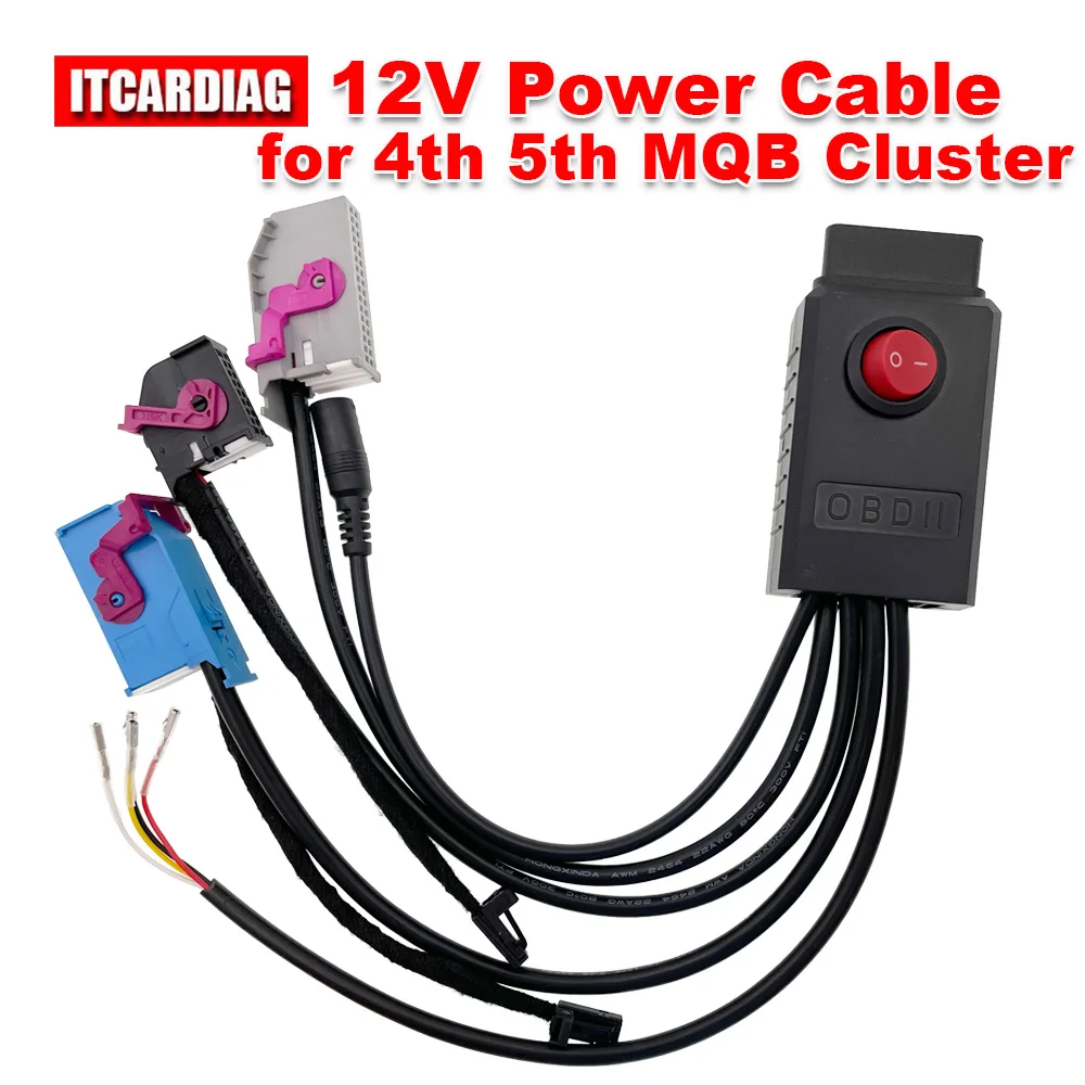 

MQB Cluster 12V Power Cable 4th ID48 Key Program Cable 5th Cluster Cable NEC35XX Cable MQB48 Instrument Cable Fit for VVDI2 CGDI