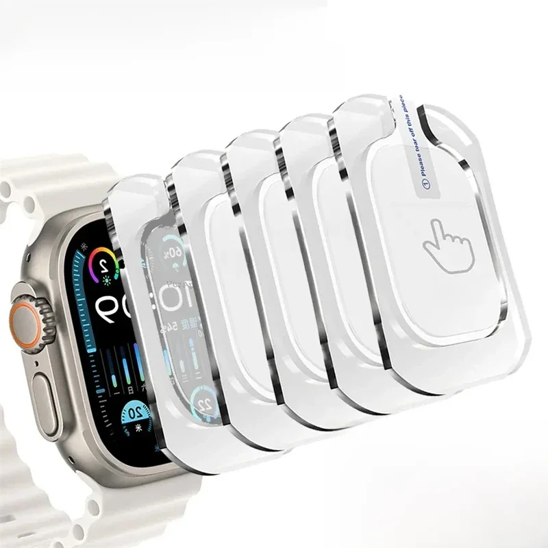Szkło Hartowane do Apple Watch Ultra 1 2 3 49mm Ochrona Ekranu Przed Zarysowaniami Folia Ochronna do IWatch Ultra z Szybką Instalacją — zdjęcie 2