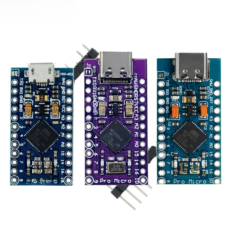 Moduł MICRO/MINI/TYPE-C USB ATMEGA32U4 5V 16MHz Płytka ATMEGA32U4-AU/MU Kontroler Pro-Micro Zamiennik Pro Mini — zdjęcie 2