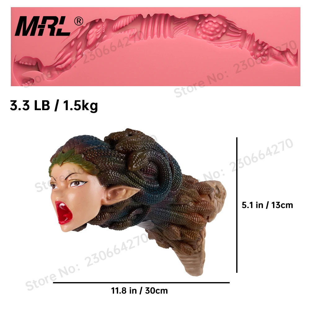 MRL【Аниме-серия】Силиконовая секс-кукла Медуза-гиперреалистичная голова змеи, человеческое лицо, двухканальный дизайн, игрушка для мастурбации для взрослых