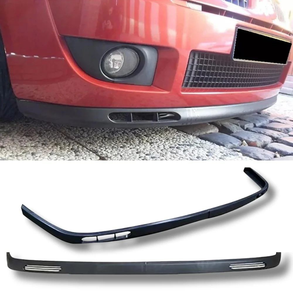 For Renault Clio 2 Pcs Front Bumper Lip Body Kit Spoiler Splitter Diffuser High Quality ABS Plastic Professional Tuning Parts