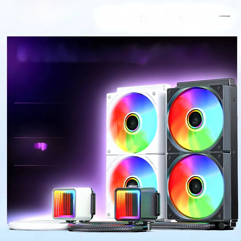 JEYI Liquid Cooler 120/240, ARGB CPU AIO Water Cooler, Water Cooling PC, Support Intel & AMD, Efficient PWM-Controlled Pump