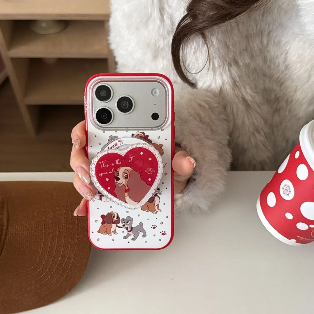 Urocze etui na telefon z motywem kreskówkowego psa z uchwytem magnetycznym, pasujące do iPhone 14/15/16/17 Pro Max, nowe etui ochronne Fundans 17 Pro — zdjęcie produktu 4