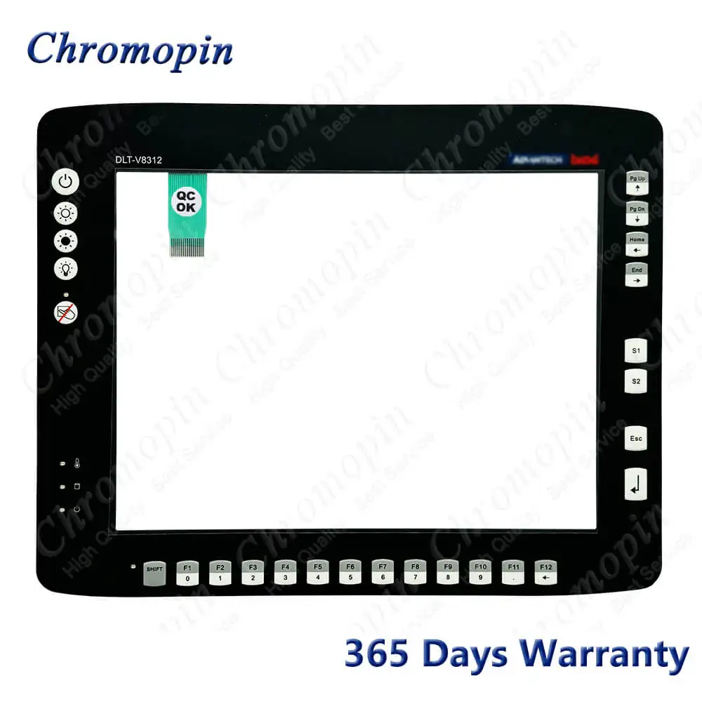 Touch Screen Panel Glass Digitizer for Advantech DLT-V8312 DLTV8312 DLT V8312 Touchscreen with Membrane Keypad Keyboard Switch
