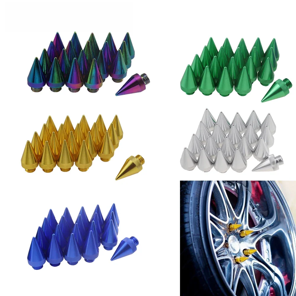 12x1.5 uniwersalny aluminium rozszerzony Tuner koła kolce włócznia felgi nakrętki wyścigi JDM styl samochodu stylizacji tuning 20 sztuk/zestaw — zdjęcie 2