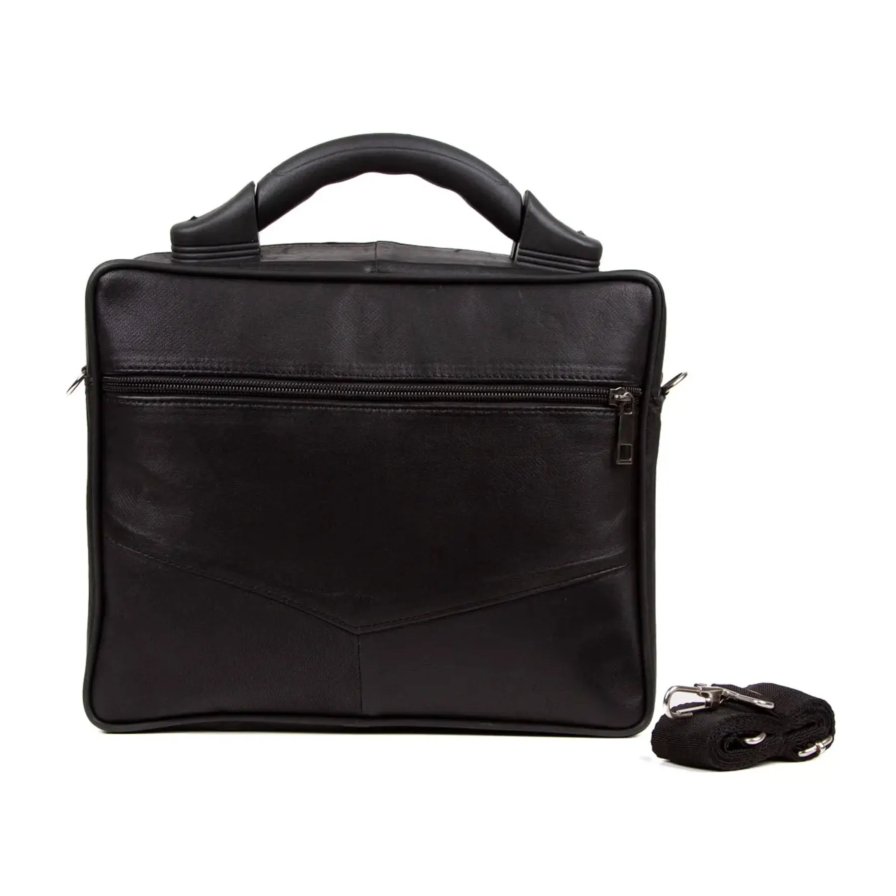 Lederax-Bolso de mano y hombro de cuero genuino con asa superior, LD319