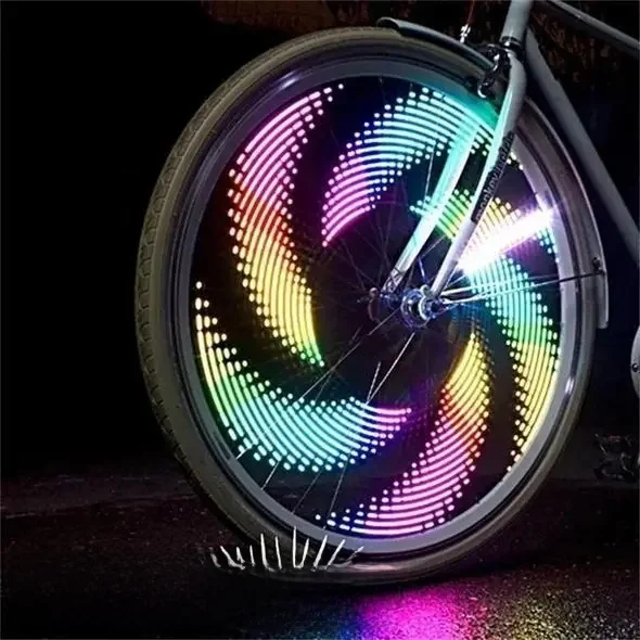 AliExpress 3D Bicycle Spoke LED Lights Bike Motorcycle Wheel Spoked light Protector Covers Pipe For Motocross Bicycle Bike Cool Accessories