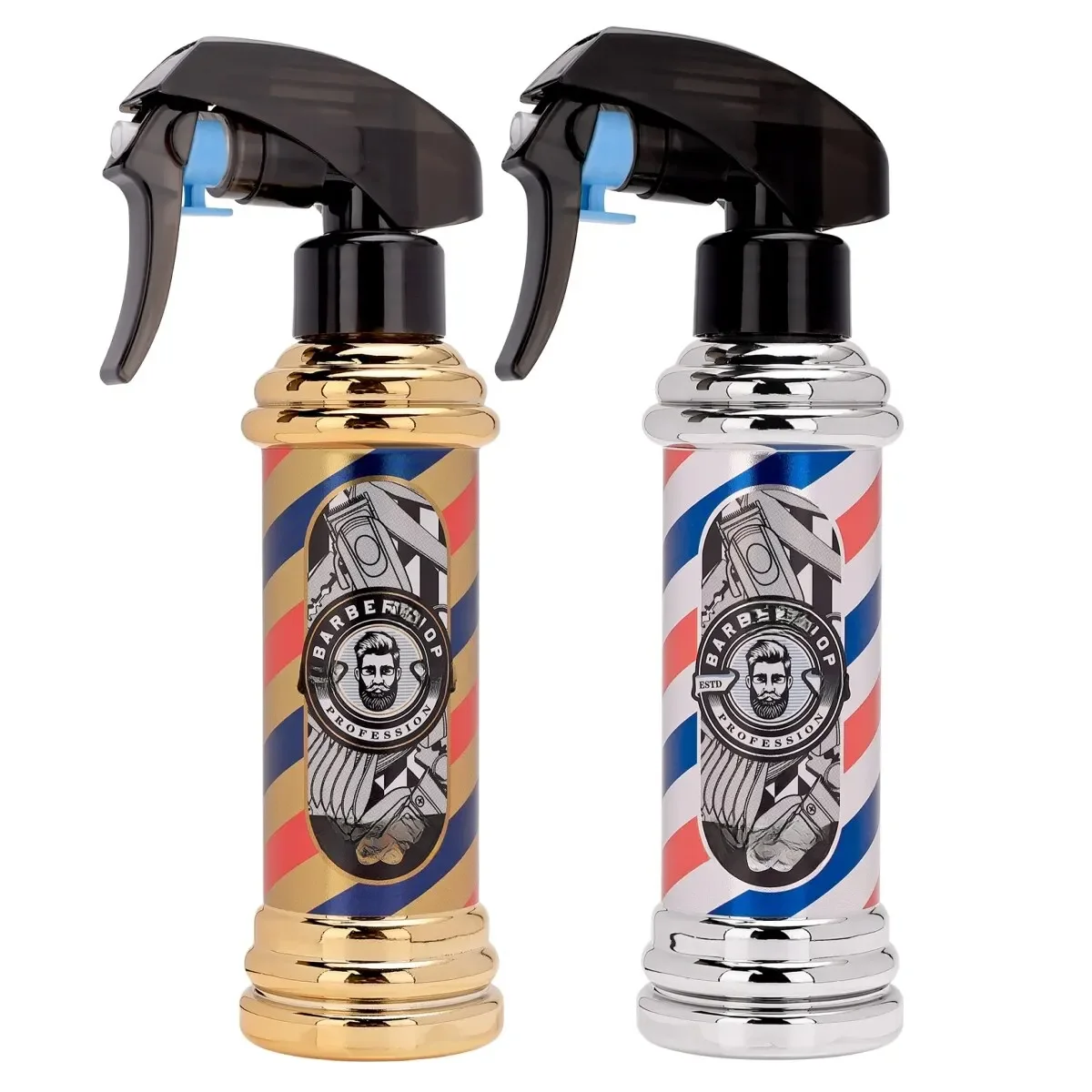 Retro Cabeleireiro Spray Garrafa Garrafas Recarregáveis Névoa Rega Contínua Pode Portátil Salon