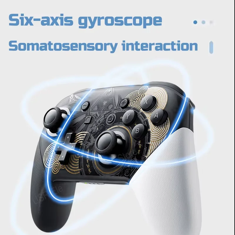 Kontrolery Joy-Pad Switch Pro kompatybilne z Switch/OLED/Lite, bezprzewodowy kontroler Switch z funkcją somatosensorycznej i wciągającej wibracji