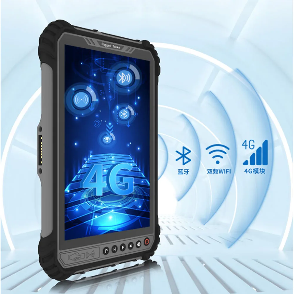 8 Inch Rugged Windows Tablet 8G RAM 256G ROM NFC WIFI GPS 4G LTE 2D Barcode Scanner Industrial Waterproof PC