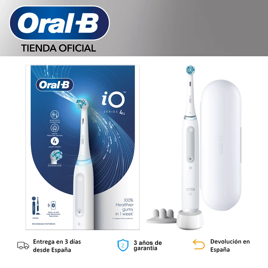 Oral B io4s electric toothbrush IO technology soft micro vibration 4 brushing modes smart pressure Sensor electric Oral B brush