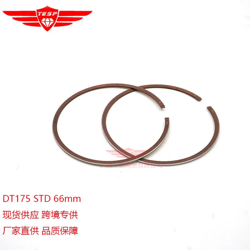 Motorcycle Piston Rings set For Yamaha DT200 DT175 DT 175  Bore Size 66mm 66.25mm 66.50mm 66.75mm 67mm