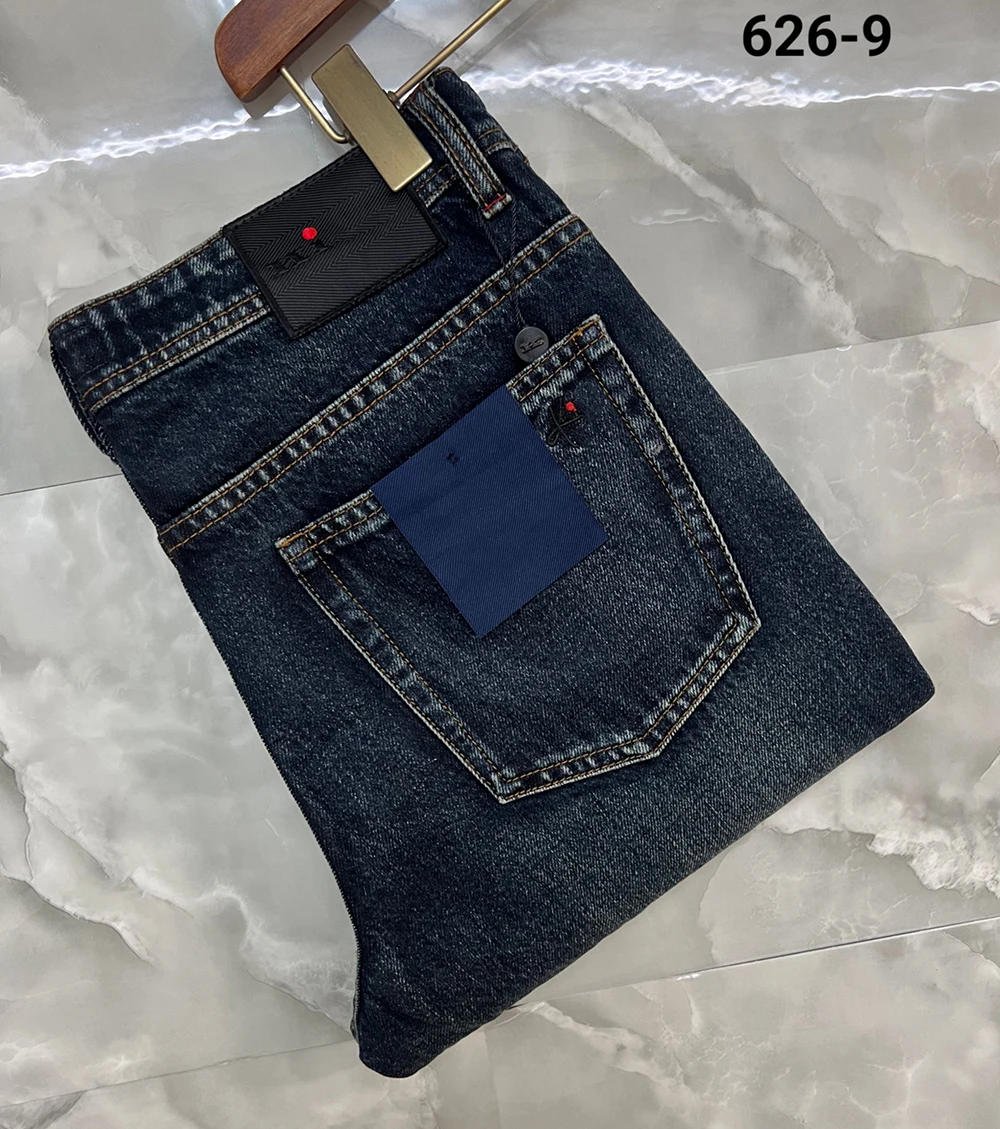 Embroidery On Jeans - OECHSLI Jeans Katun Tebal Pria 2026