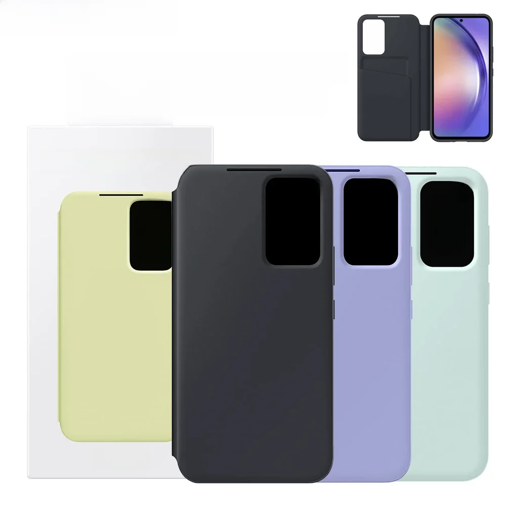 Originele Samsung Galaxy A54 5G Smart View Wallet Case voor Galaxy A54 S-View Portemonnee Flip Telefoon Case Kaarthouder Slot EF-ZA546 - afbeelding 2
