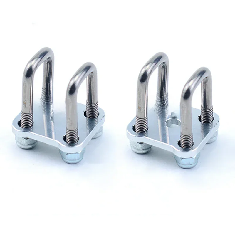 Support de suspension à vis en métal en forme de U, 2 pièces, pour camion RC Tamiya 1/14 SCANIA 770S VOLVO FH16XL BENZ LESU