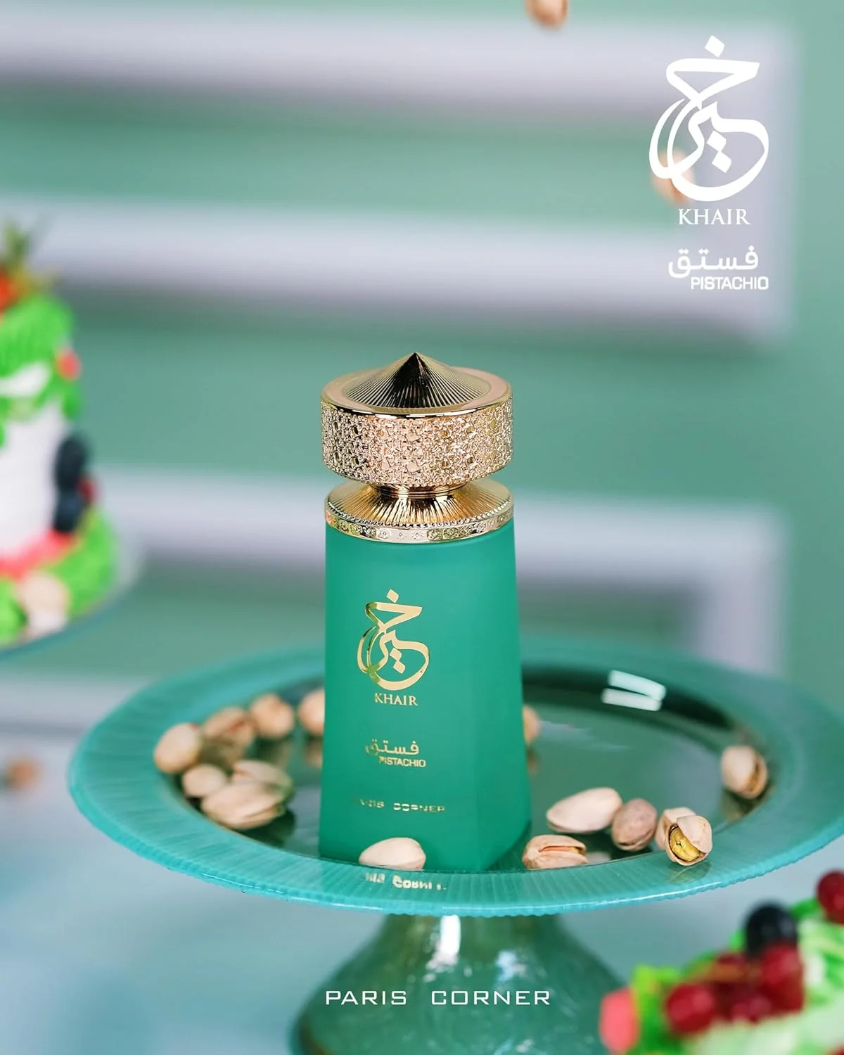 

Pistachio Khair Eau De Parfum 3.4oz – Middle Eastern Unisex Fragrance, Premium
