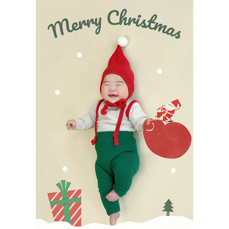 Christmas Newborn Baby Santa Claus 2pcs set Rompers Kids Jumpsuit Pants Toddler Christmas Clothes Costume