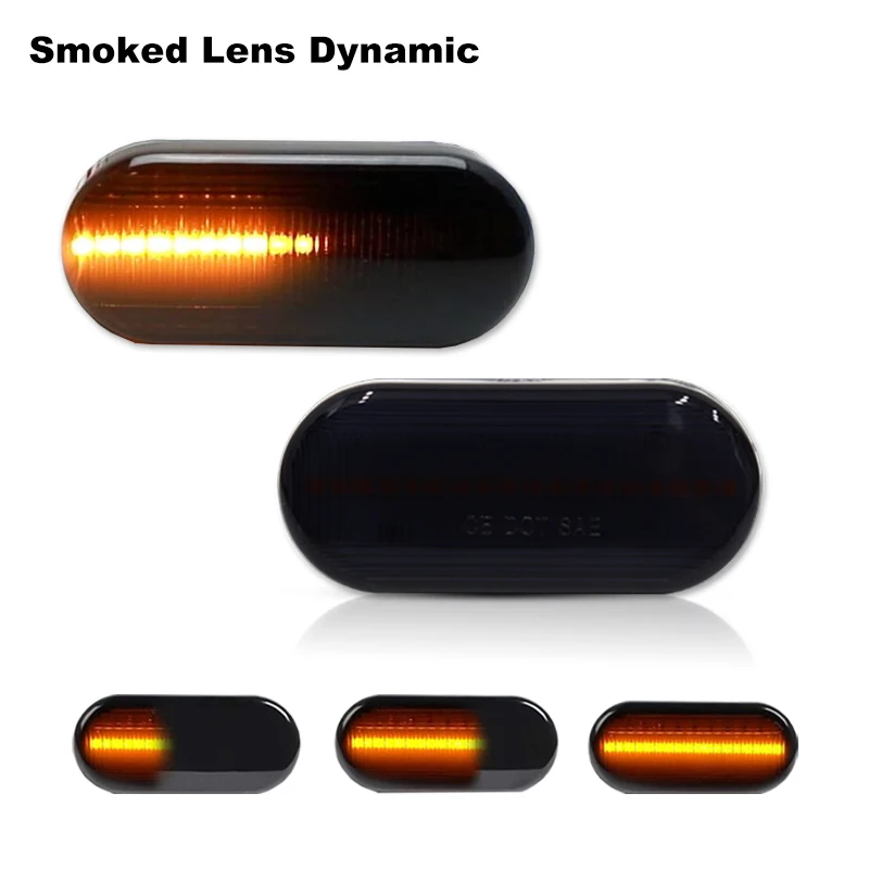 Voor VW Golf 3 4 MK3 MK4 Passat 3BG Polo 6N 9N Bora Vento Dynamische Side Marker Richtingaanwijzer sequentiële Blinker Licht