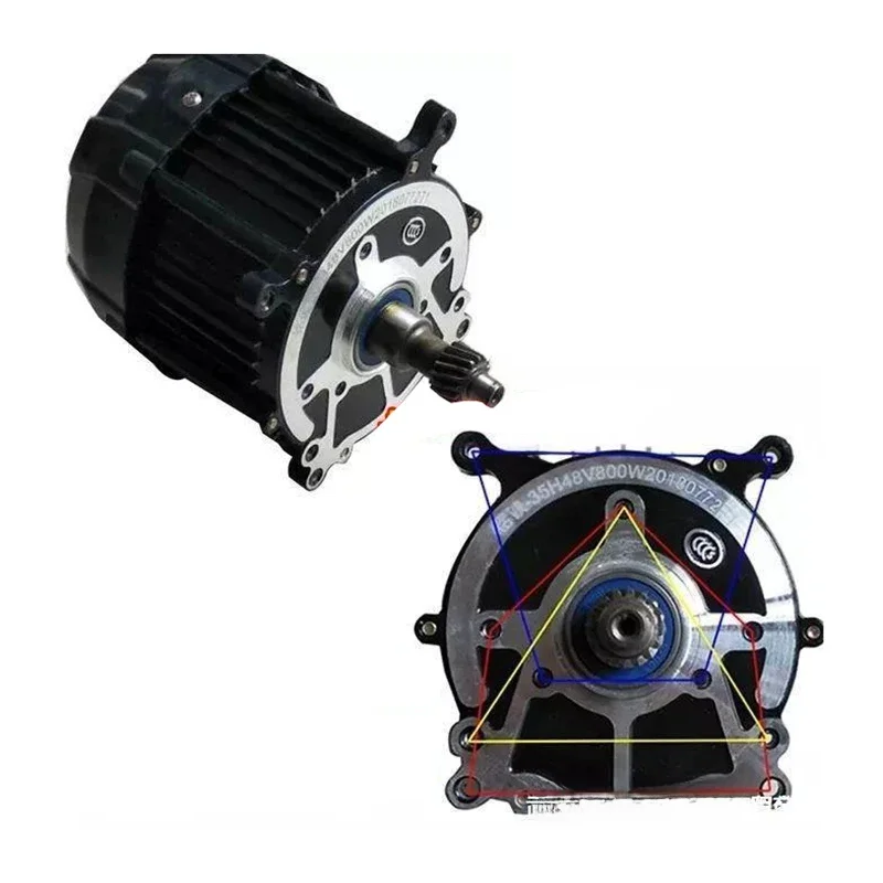 Elektrische Driewieler Motor 48V60V500W Om 1200W Eureka Giant Algemene Purpose Motor