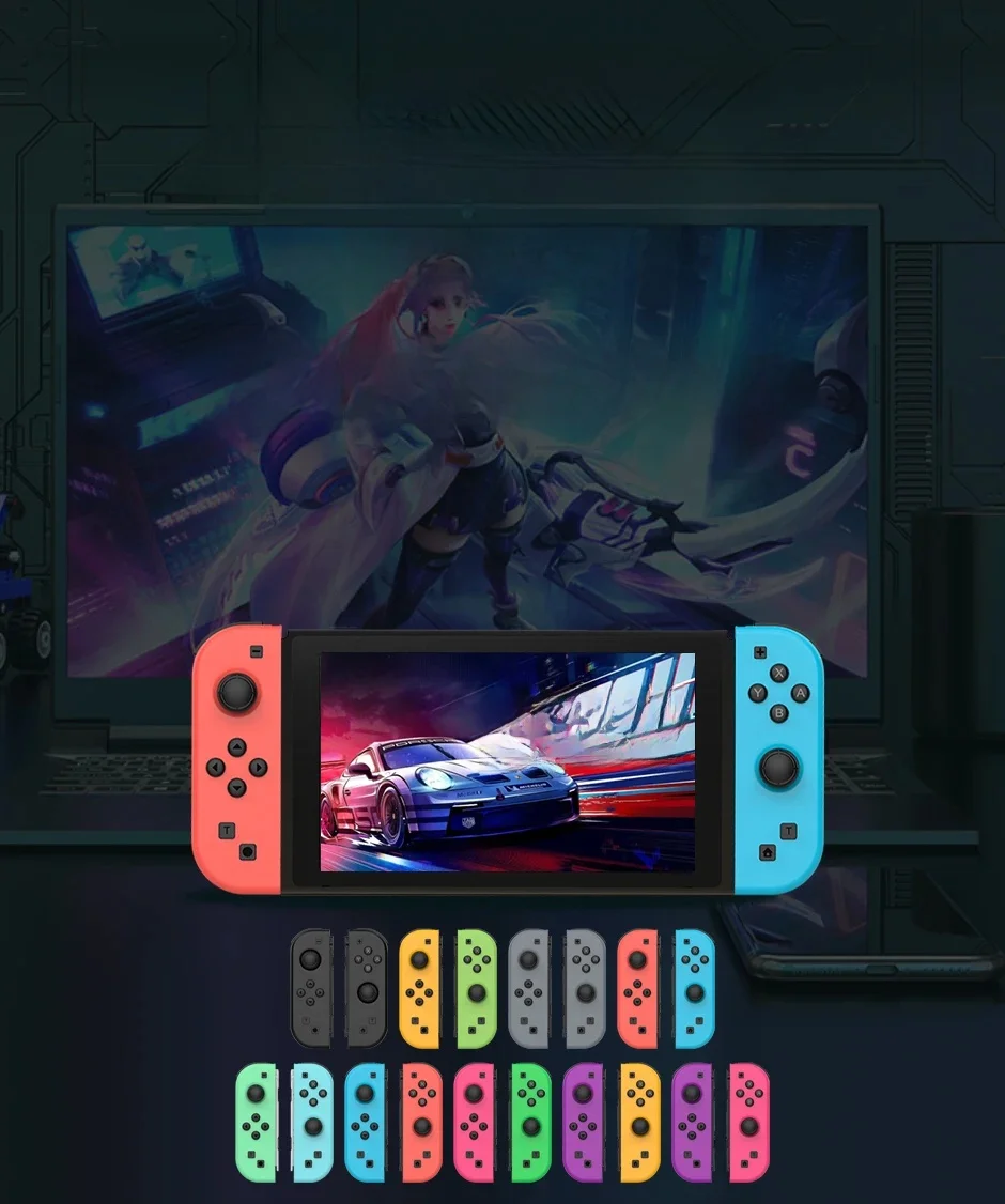 Joy Pad Joycons Controller für Nintendo Switch Joystick Gamepad Wireless Spielkonsole Joypad Turbo Wake Up Funktion