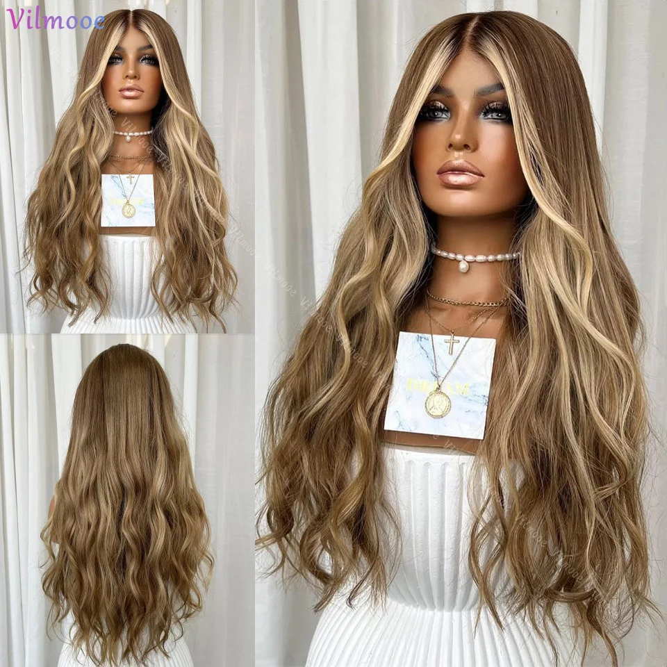 

Объемная волна 613 Полный парик шнурка HD Пепельно-русый парик фронта шнурка 8/613 Выделите парик 13x4 Коричневый цвет Бразильские парики из человеческих волос Женщины