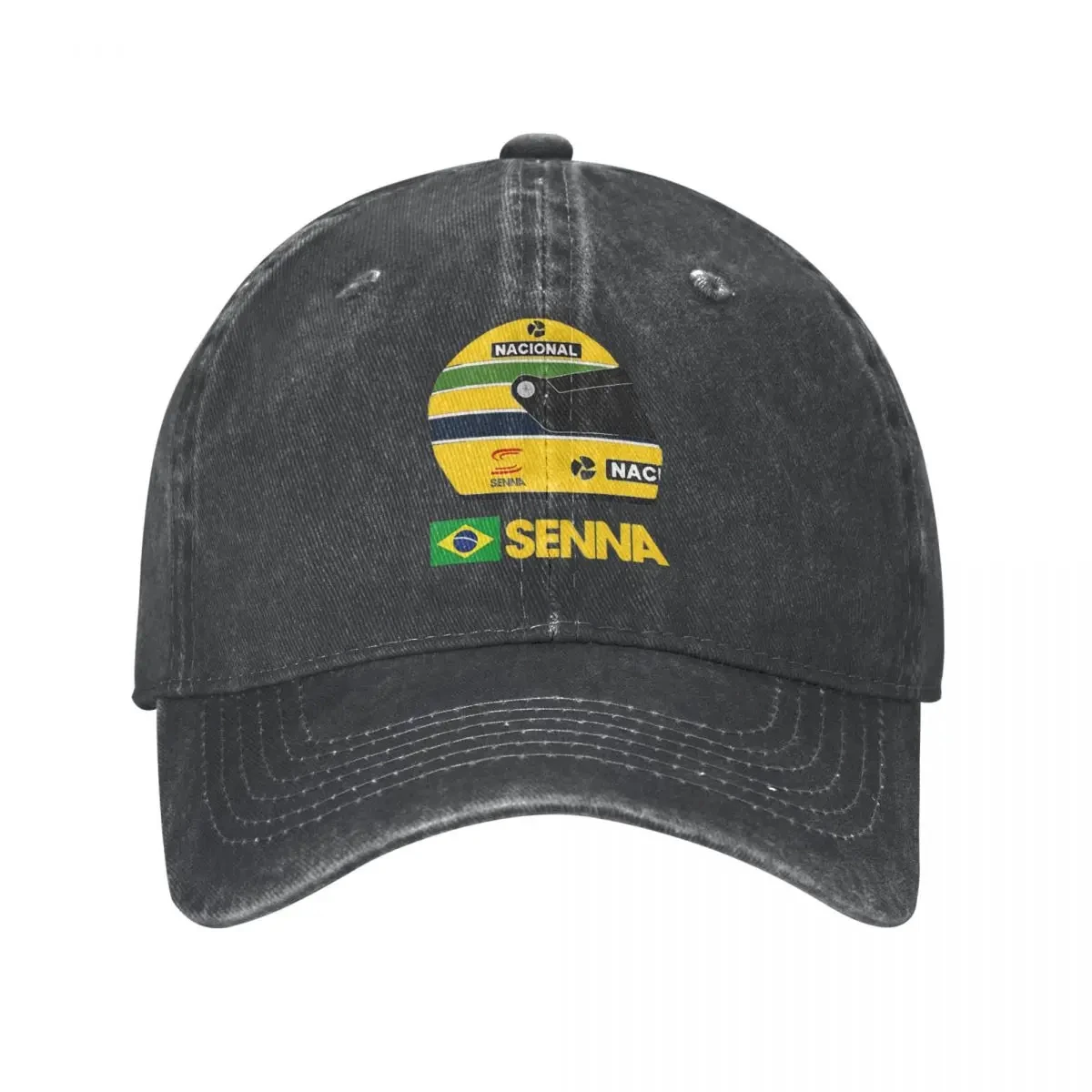 

Ayrton Senna Racing Cars Merch Men Women Baseball Cap Distressed Denim Washed Caps Hat Classic Outdoor Workouts Sun Snapback Hat