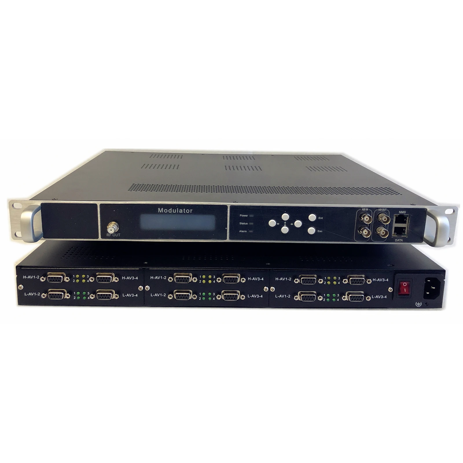 24 AV MPEG2 modulator, AV/CVBS to DVB-T/C/ATSC/ISDB-T encoder modulator , MPEG2 CATV modulator, digital SD RF modulator