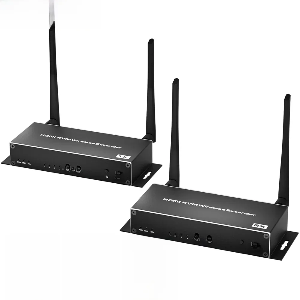 Navceker 4K Bezprzewodowy nadajnik i odbiornik wideo HDMI 5G 200M 1080P HDMI KVM Extender Display do kamery NVR Laptop PC HDTV — zdjęcie 2
