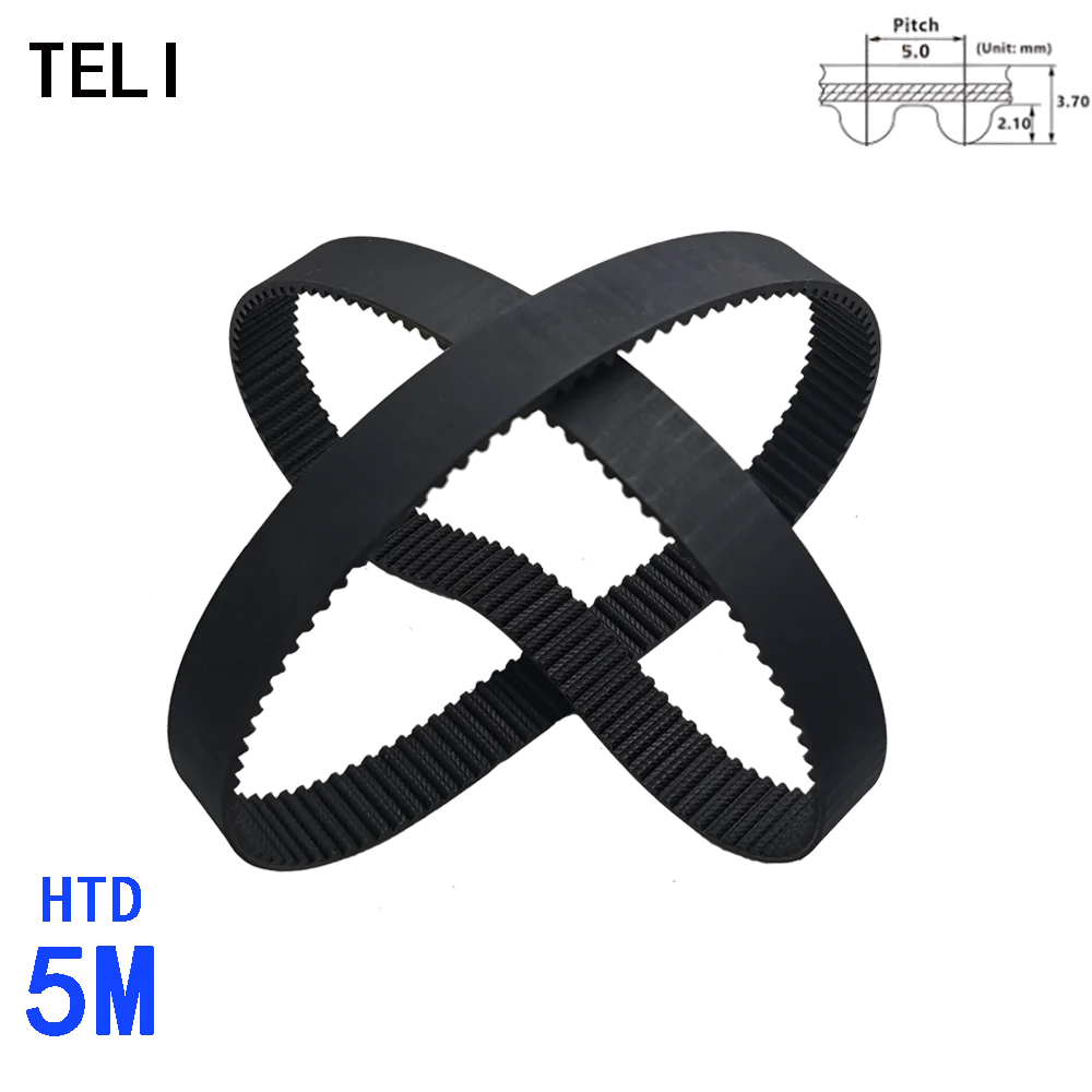 HTD 5M High-Quality Rubber Timing Belt Perimeter 425mm--460mm Belt Width10mm/15mm/20mm/25mm/30mm/40mm