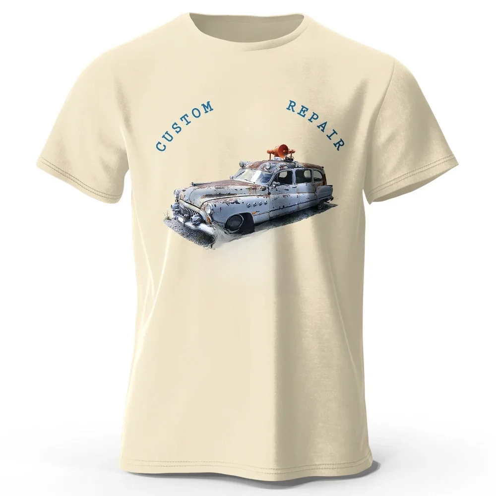 Patch de Club de voiture personnalisé imprimé unisexe hommes femmes T-Shirt t-shirts hauts 100% coton Logo en relief graphique Gearhead tenue