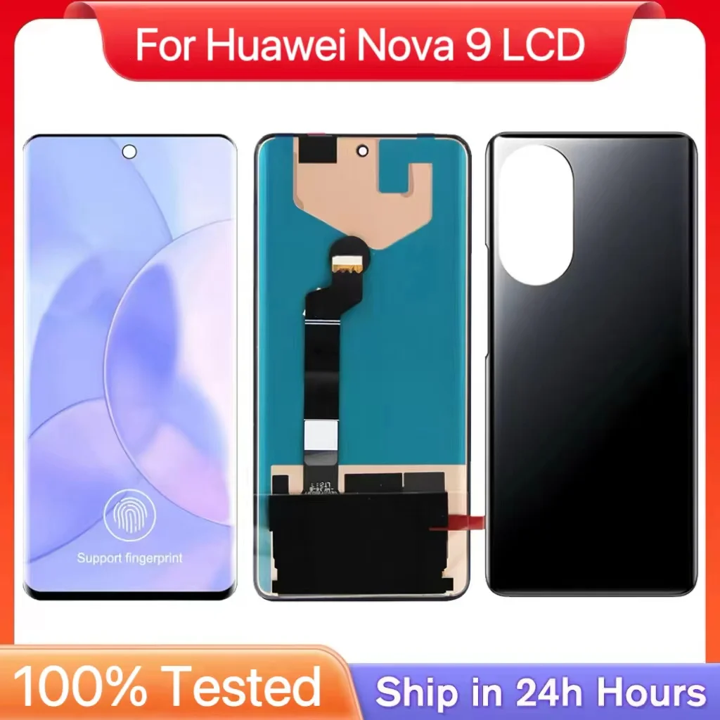 

6.57'' NEW Original For Huawei Nova 9 LCD Touch Screen Digitizer With Frame Assembly For Huawei Nova9 NAM-AL00 NAM-LX9 Display