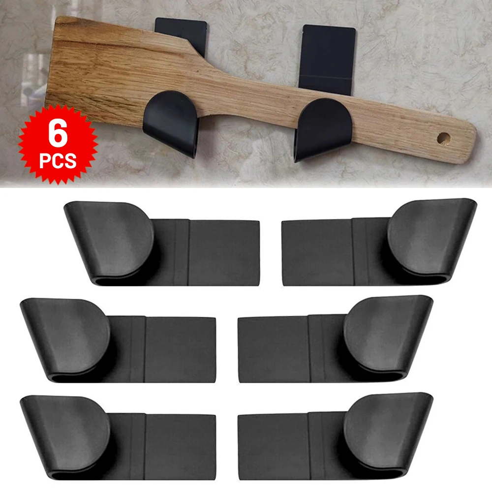 6PCS Pan Lid Holder Saucepan Pot Lid Storage Wall-Mounted Kitchen Rack UK