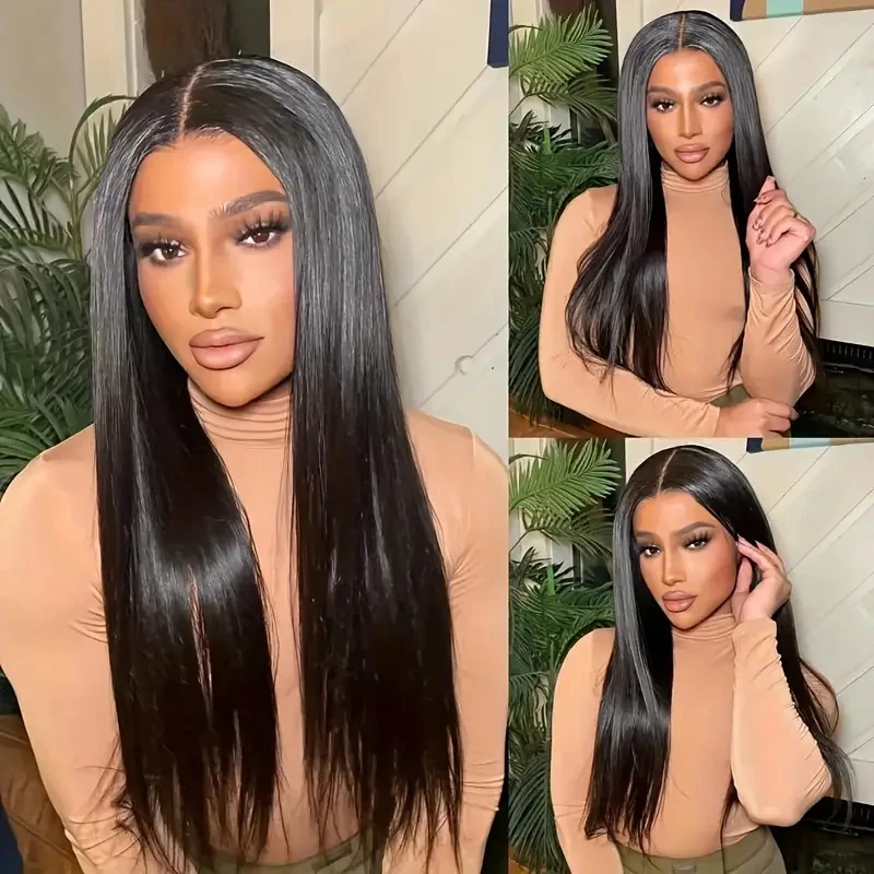 Alimice Wear And Go Glueless 5x5 HD Wigs Human Hair Pre Plucked Pre Cut Transparent Lace Closure Wigs Human Hair For Women